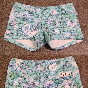 Fleo Minty Wildflower Original Shorts Size Small